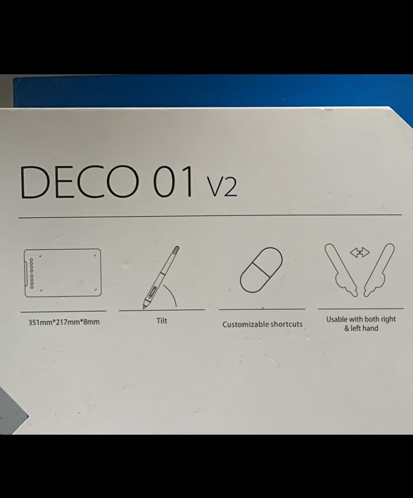 Графічний планшет XP-Pen Deco 01 V2