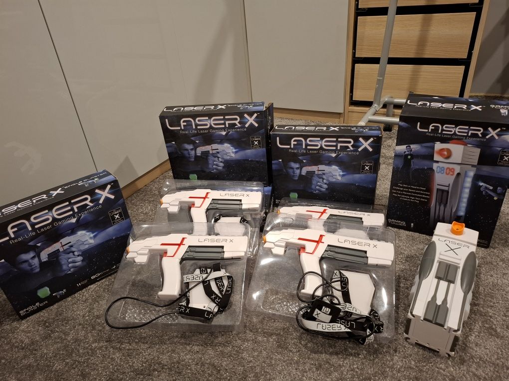 Laser X -4 pistolety + wieża