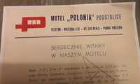 Motel Polonia Podstolice Greys 1977 reklama druk broszura biuletyn  or