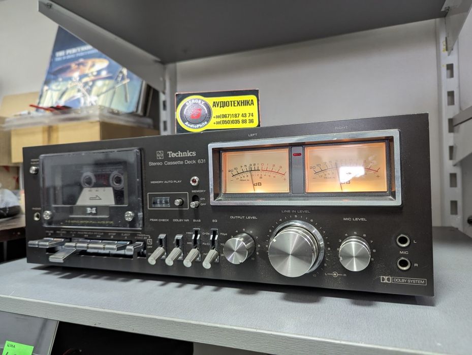 Technics RS-631. Stereo Cassette Deck. Memory! Timer! Вес 8кг. JAPAN