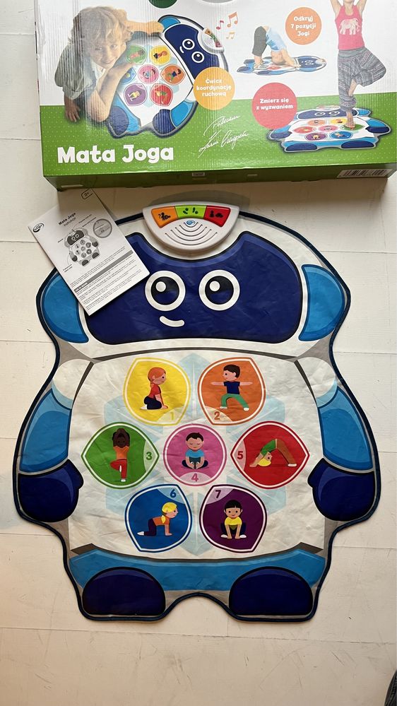 Interaktywna edukacyjna Mata Joga dla dzieci do zabawy Dumel