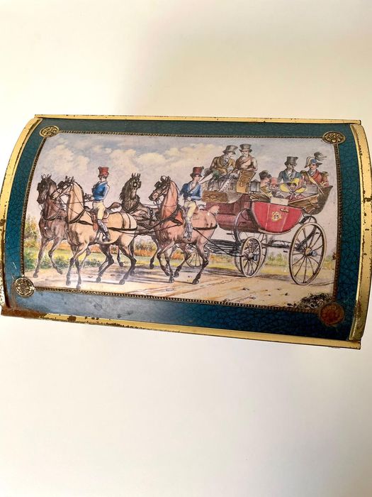 Puszka metalowa vintage duża