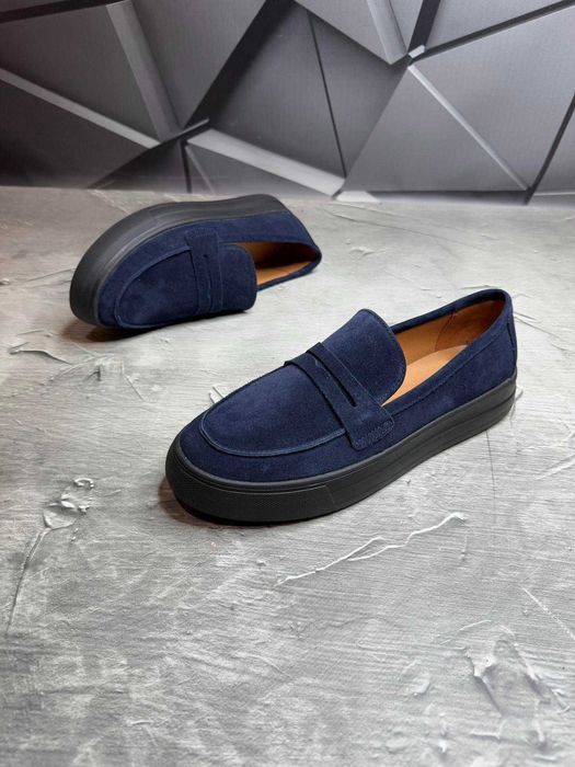 Чоловічі Туфлі Лофери (Замша та Шкіра)40-45 Без Предоплати