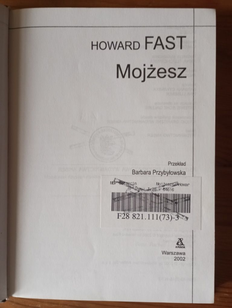 Mojżesz Howard Fast