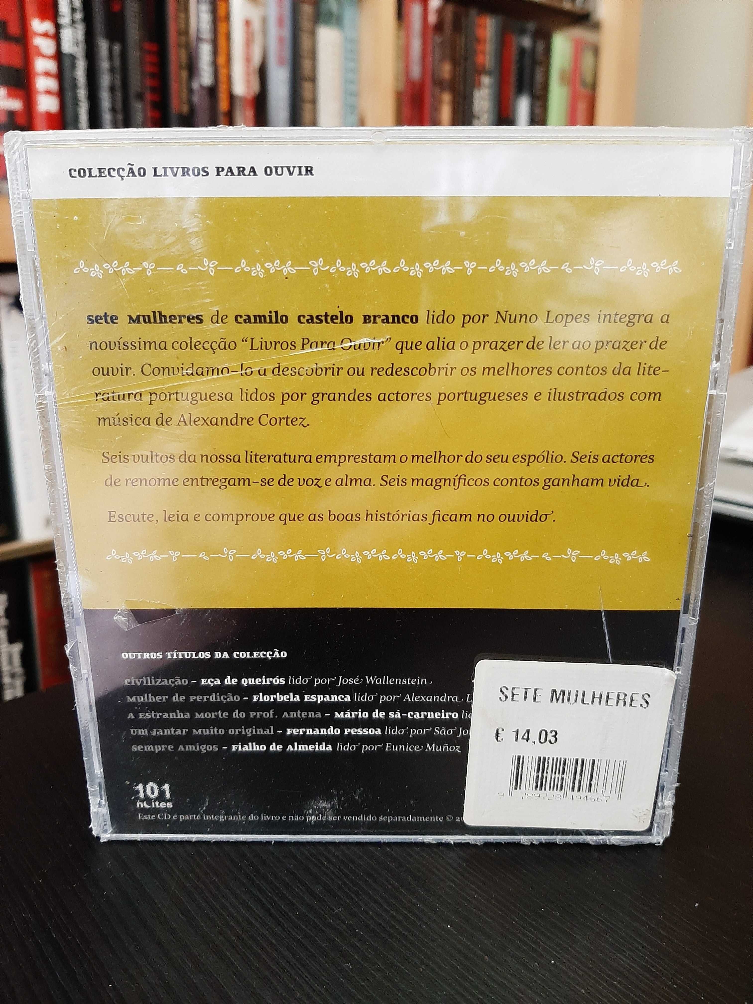 Camilo Castelo Branco - 7 Mulheres - Lido por Nuno Lopes - Livro + CD