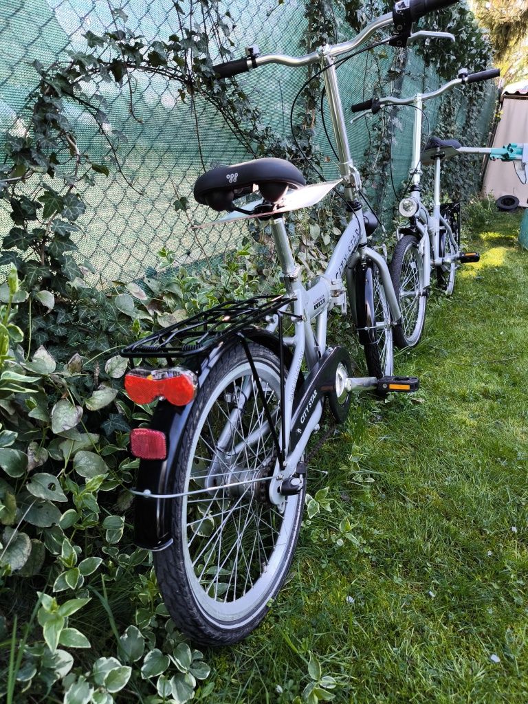 Jak nowy firmowy rower alumioniowy składak, składany z przerzutkami