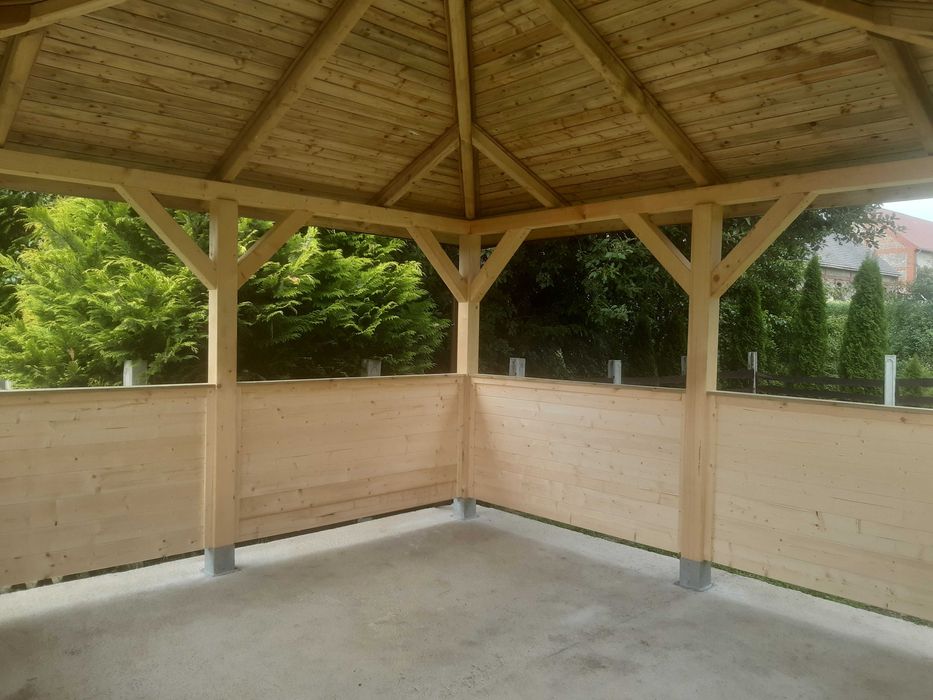 ALTANA z drewna 4x4m Solidna SŁUP 12x12 cm Altany LUBUSKIE Realne Ceny