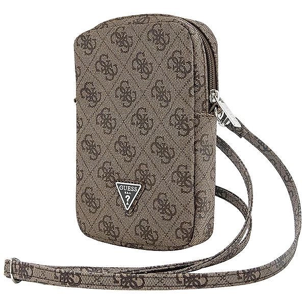 Torebka Guess Zip 4G Triangle - brązowa