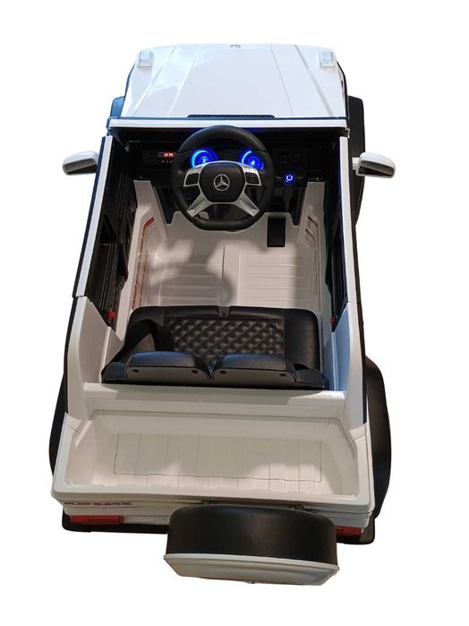 Mercedes Maybach G650-S auto elektryczne dla dzieci LED biały pilot