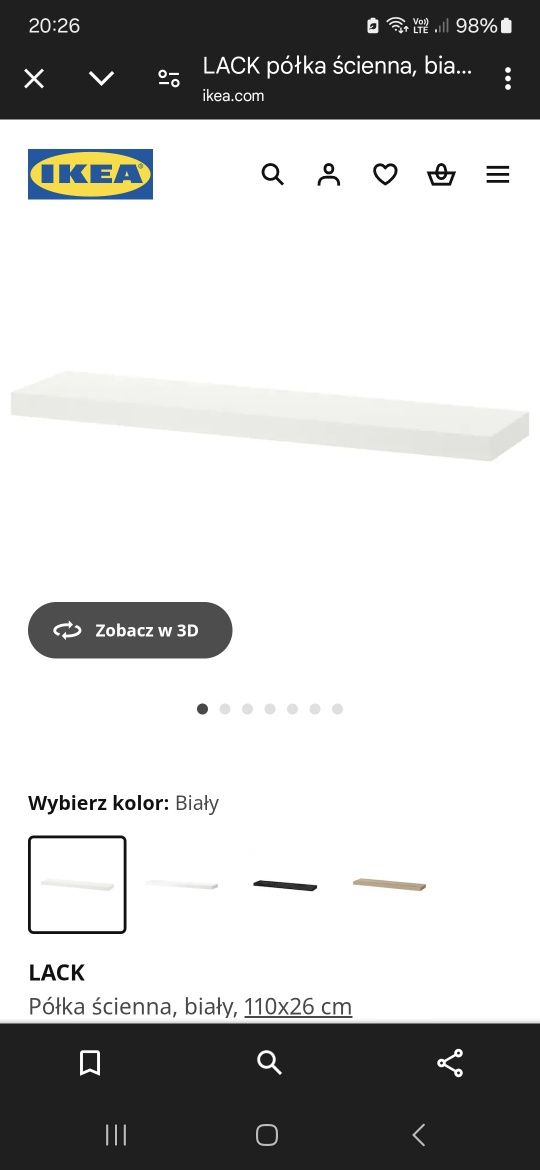 Sprzedam półki Ikea Lack