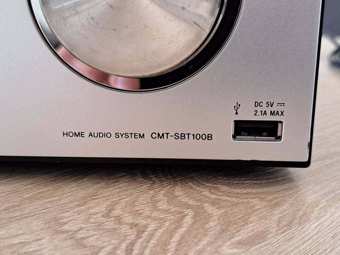 Wieża Sony CMT-SBT100B DAB DAB+ Radio FM CD Bluetooth USB AUX NFC