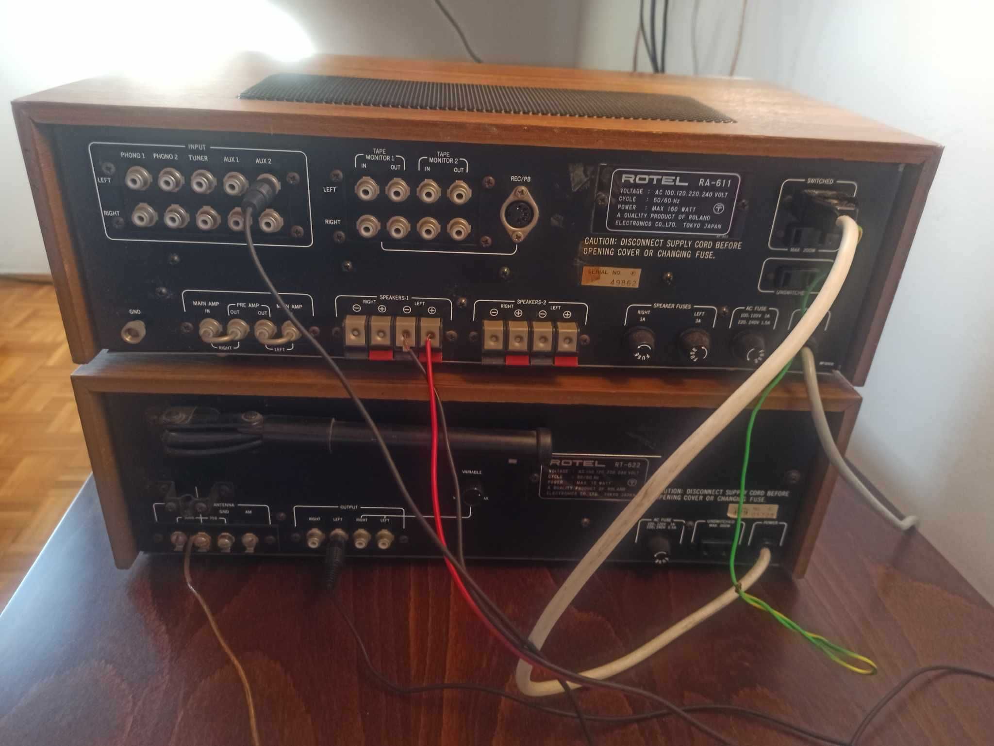 Wzmacniacz Rotel RA-611+ tuner Rotel RT-622