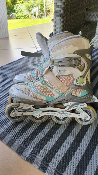 Rolki FILA LUPUS PRO LX white& water green 40