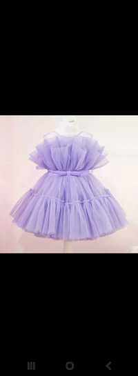 Vestido lilás festa 12-18 meses