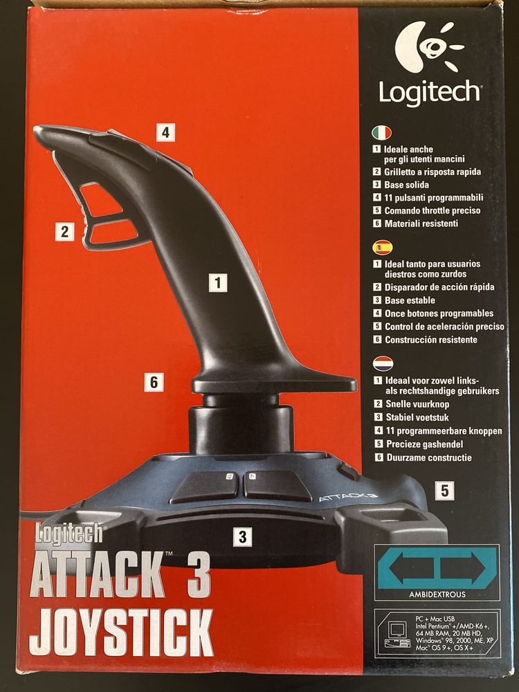 Logitech Attack 3 joystick PC + MAC