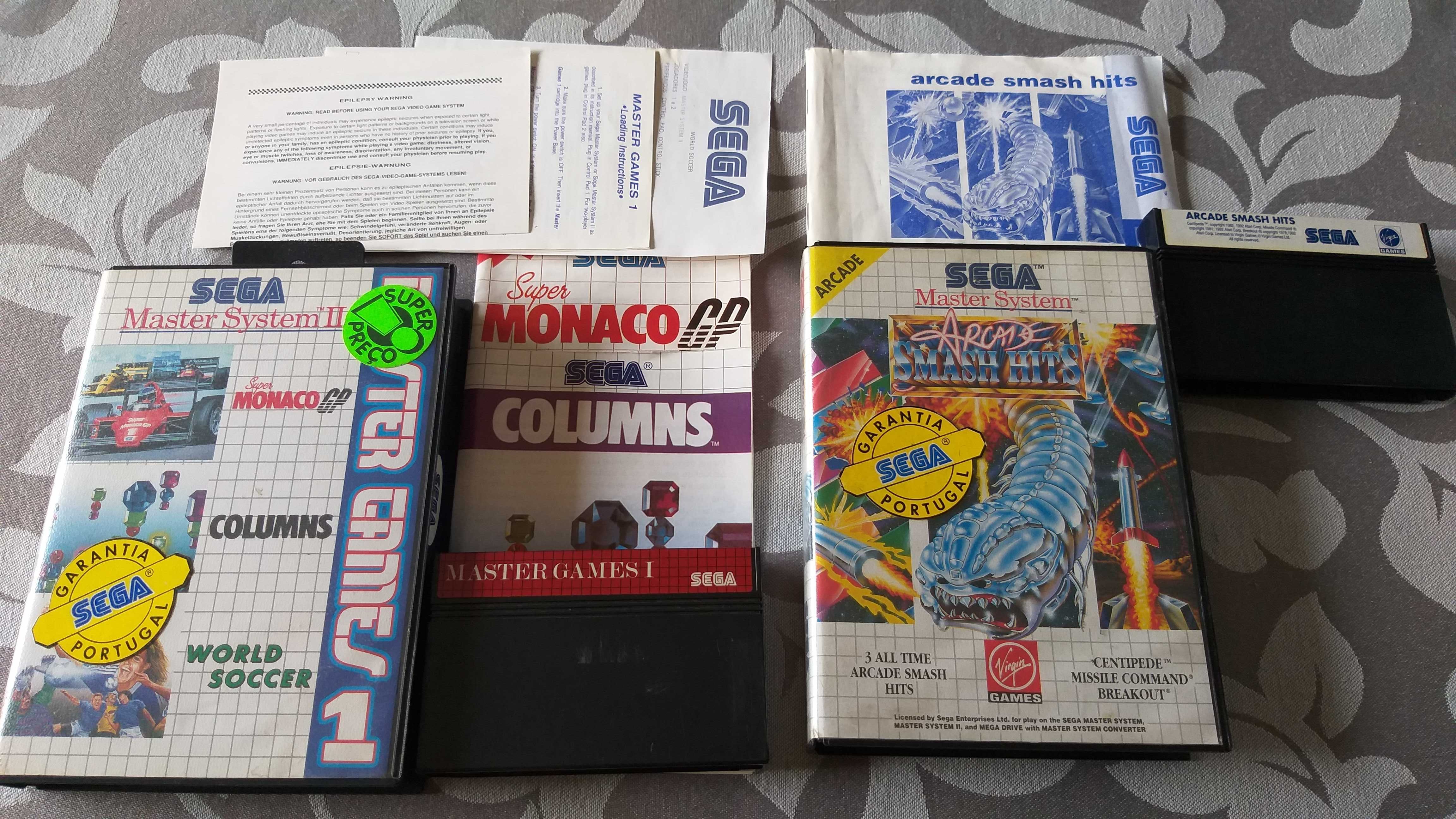 Jogos Master System + Jogos Mega Drive