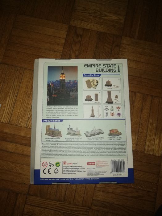 Puzzle 3D Empire State Building