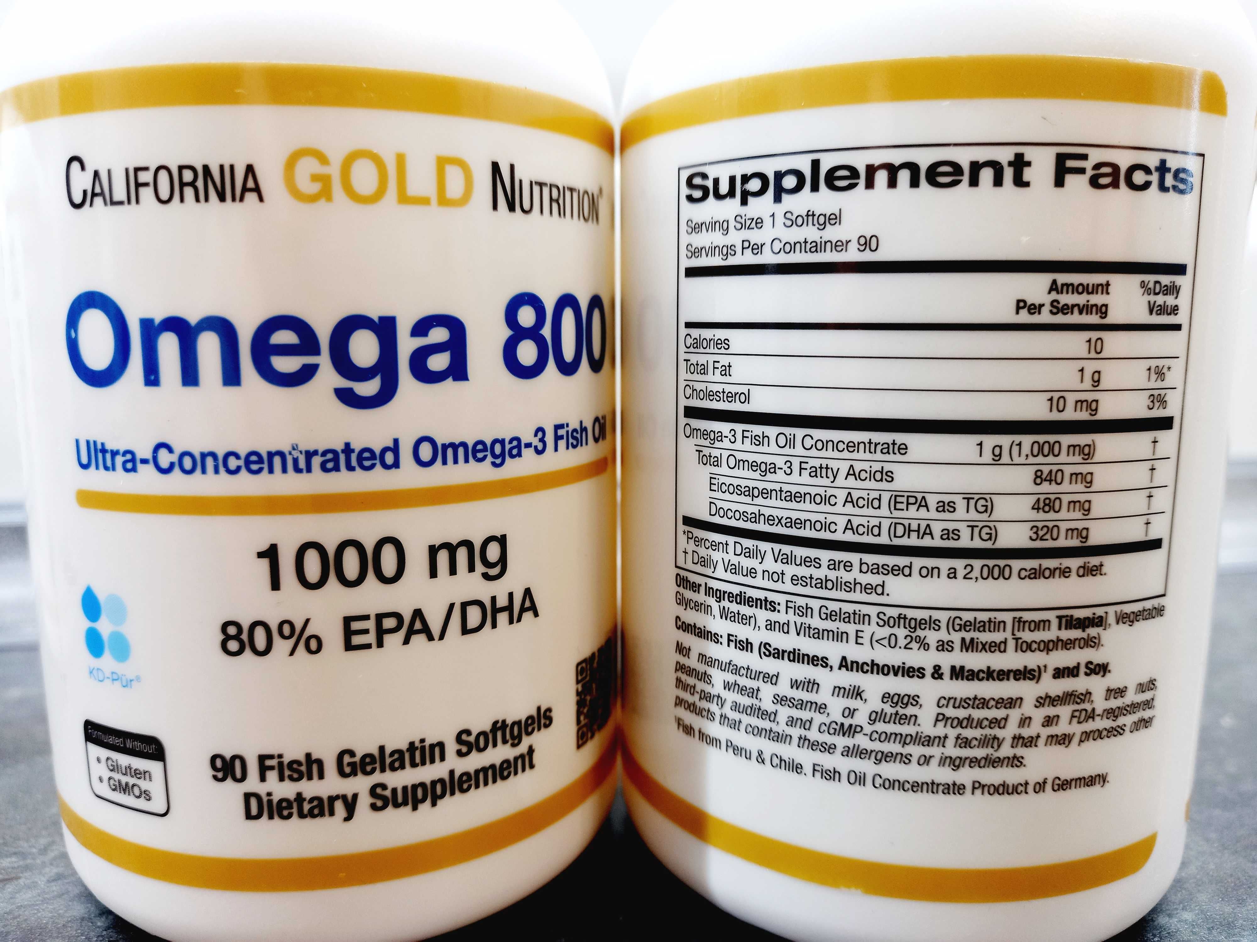 CGN, Omega 800 (90 капс.), омега-3 концентрат 480/320/40, omega-3