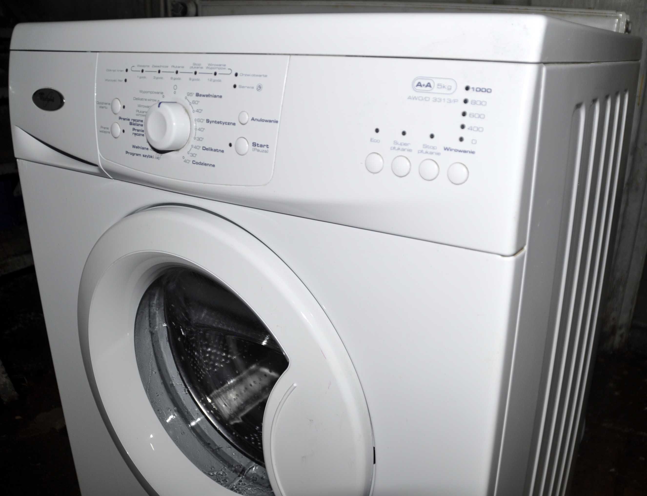 PRALKA PRALKI WHIRLPOOL 1000 obr 5 kg gratis transport gwarancja
