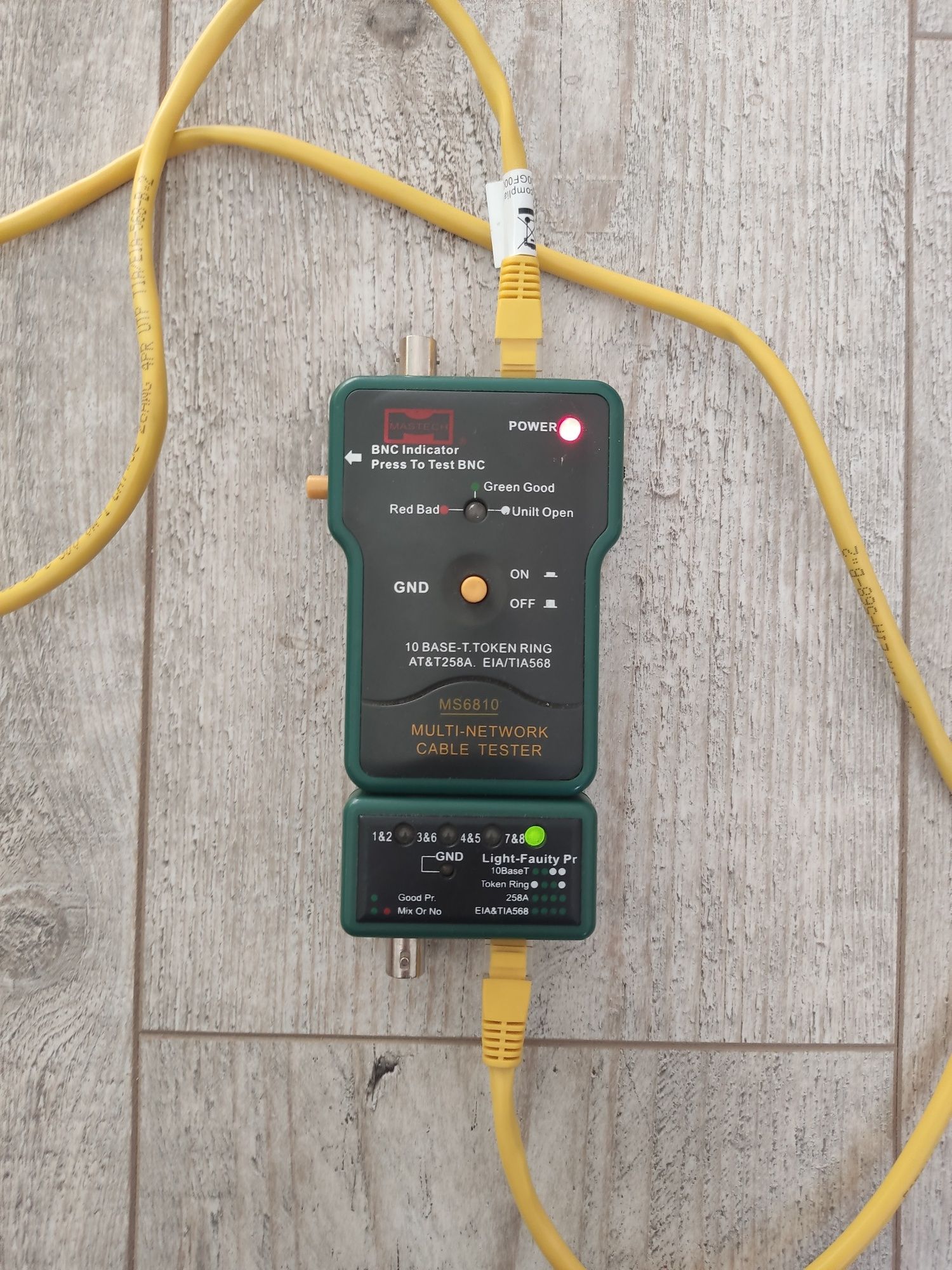 Tester kabli sieciowych LAN + BNC MS6810