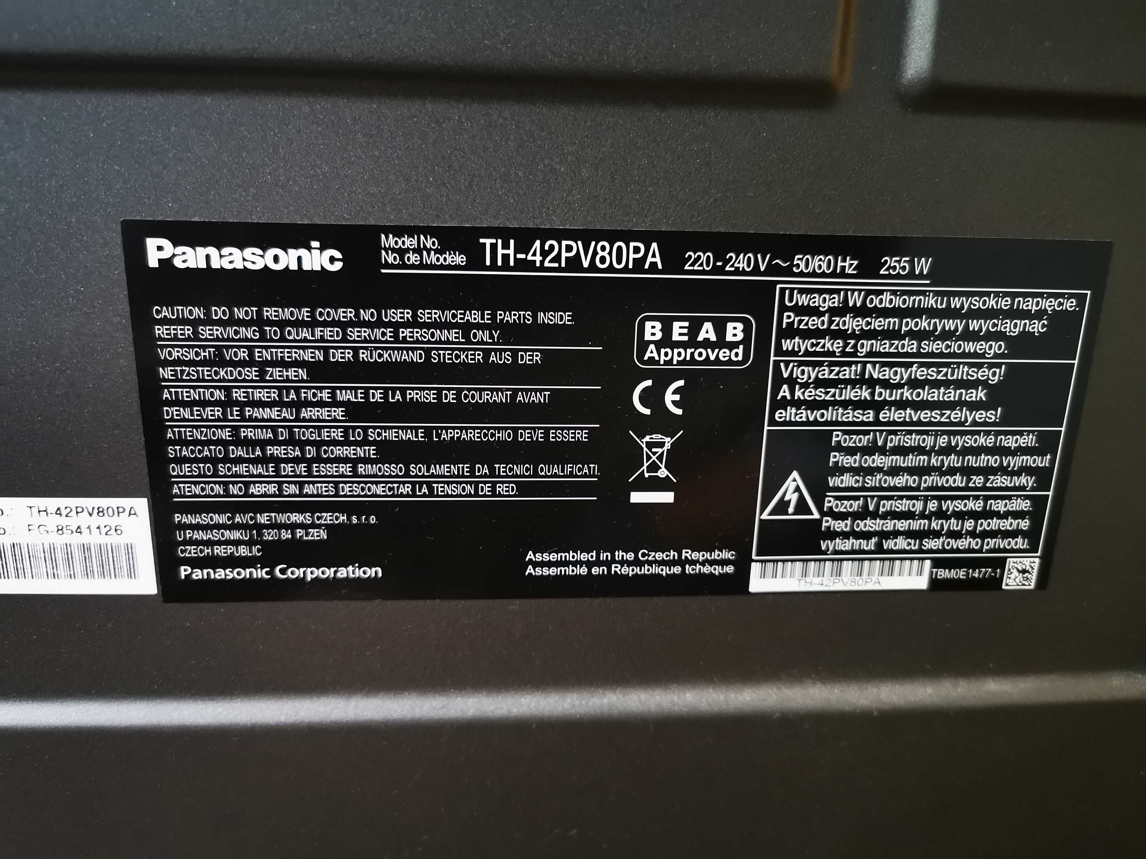 Panasonic viera 42 cale