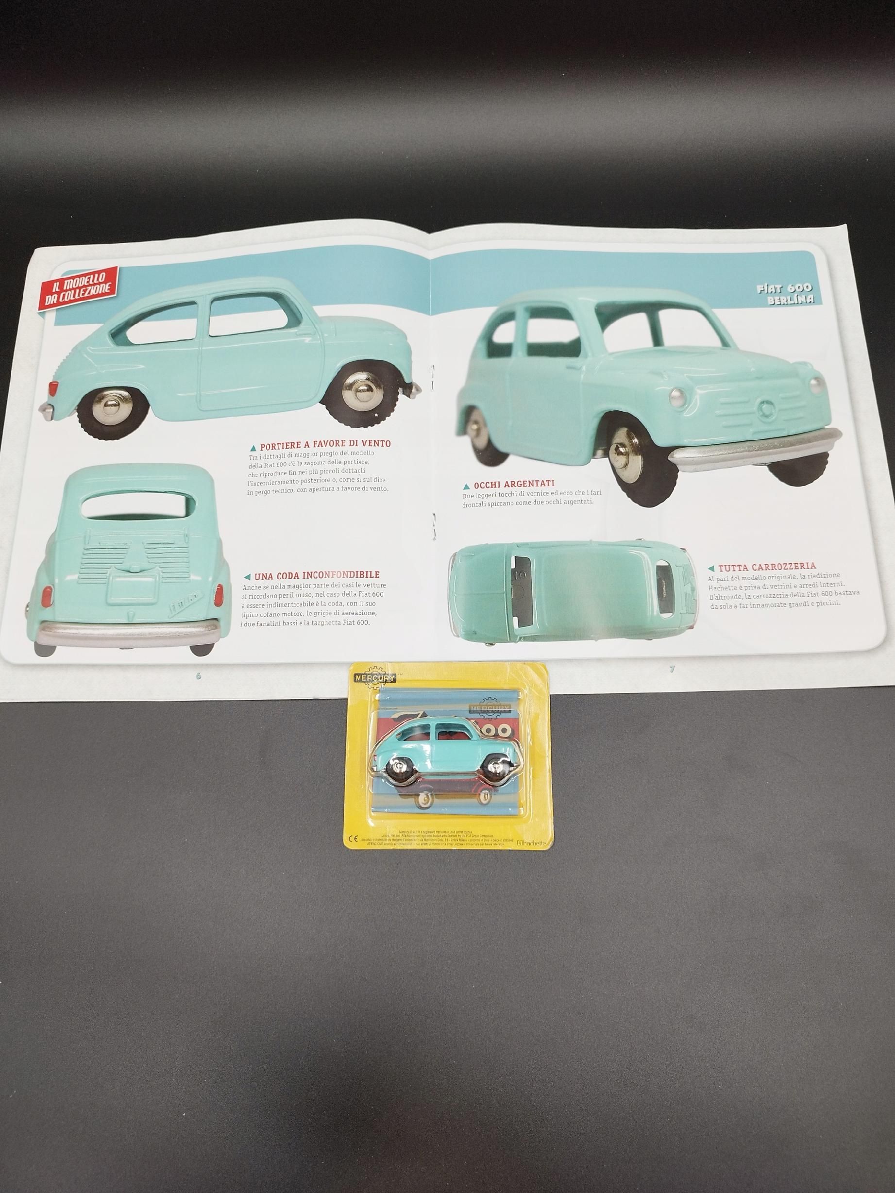 Model Hachette ok 1:43 nr 42 Fiat 600 Berlina