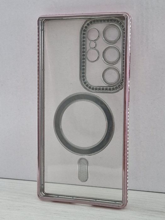 Bling Magsafe Case do Samsung Galaxy S24 Ultra różowy