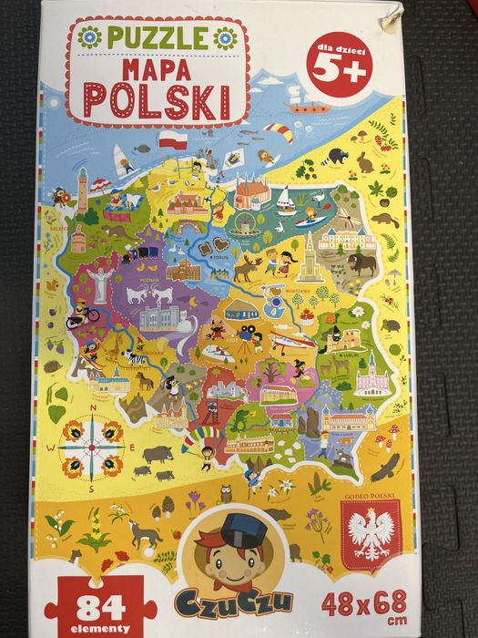 Puzzle mapa polski
