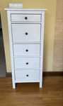 Komoda Hemnes  Ikea biała słupek