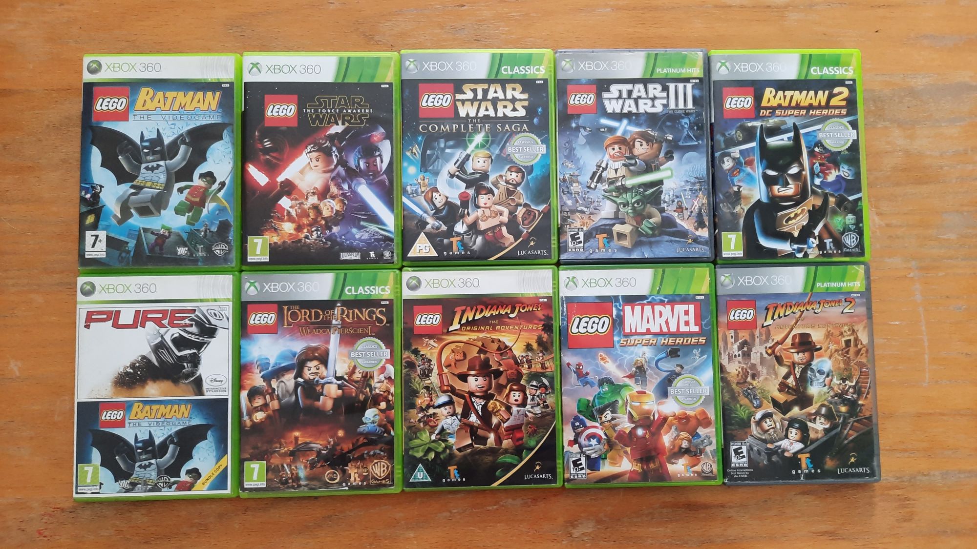 Gry xbox 360 Lego Batman 2, Marvel,Władca Pierścieni,Indiana Jones 2