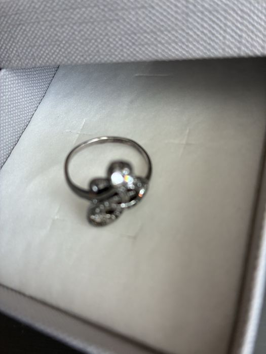 Срібна каблучка, кубічний Цирконій. Украіна