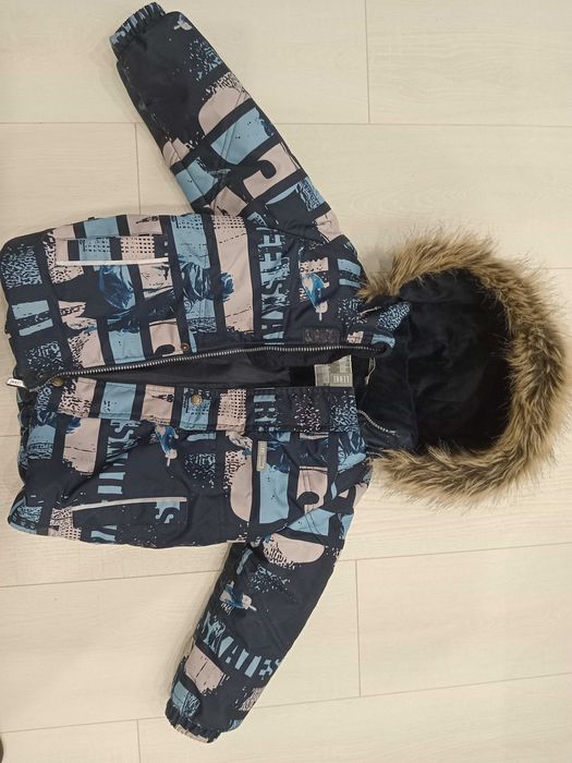 Детский зимний раздельный комбинезон фирмы LENNE на рост 98 см.