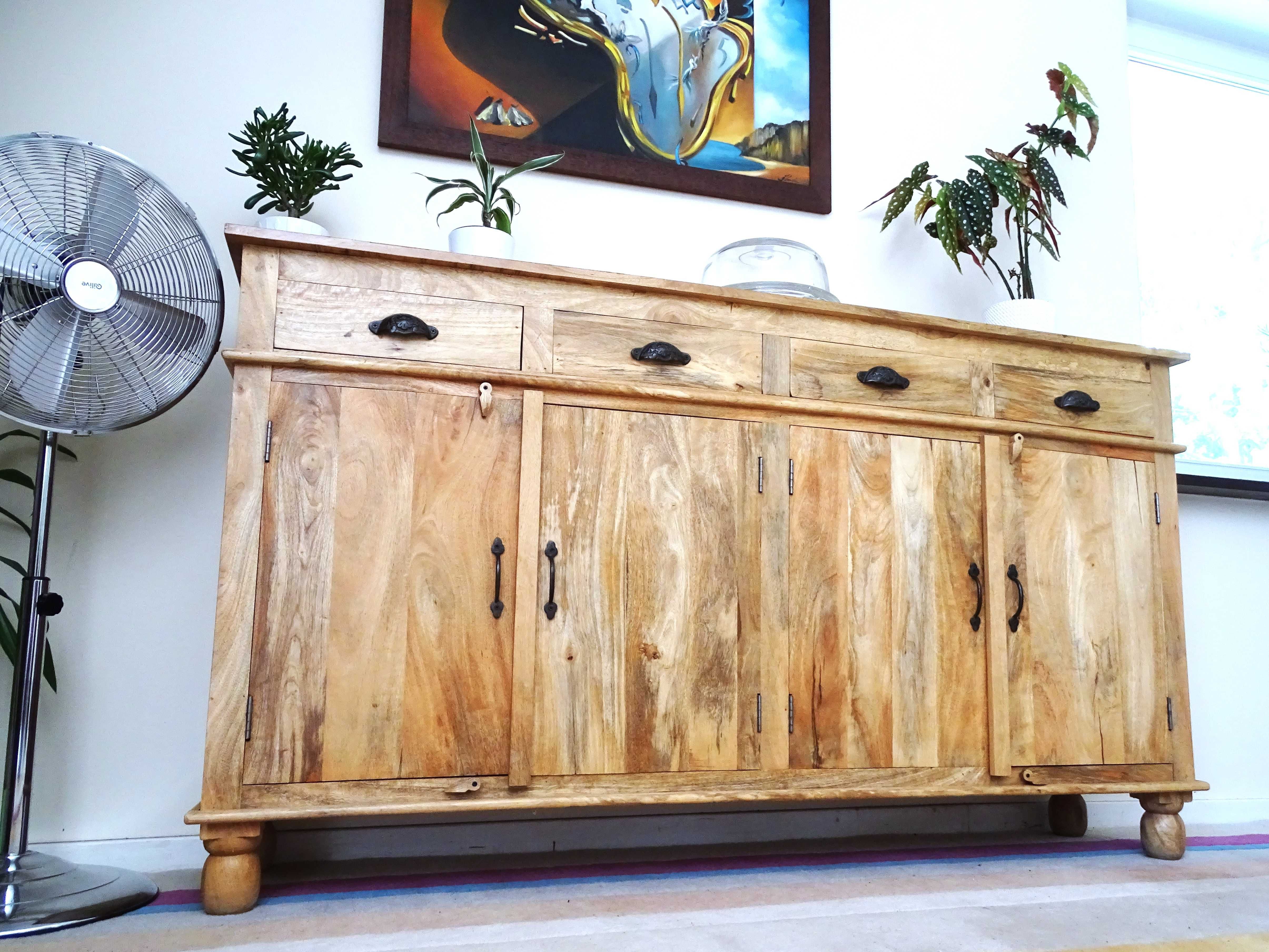 Kredens / komoda z litego drewna egzotycznego MANGO - AlmiDecor
