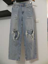 Jeansy dżinsy Loose Straight High Jeans 36 H&M