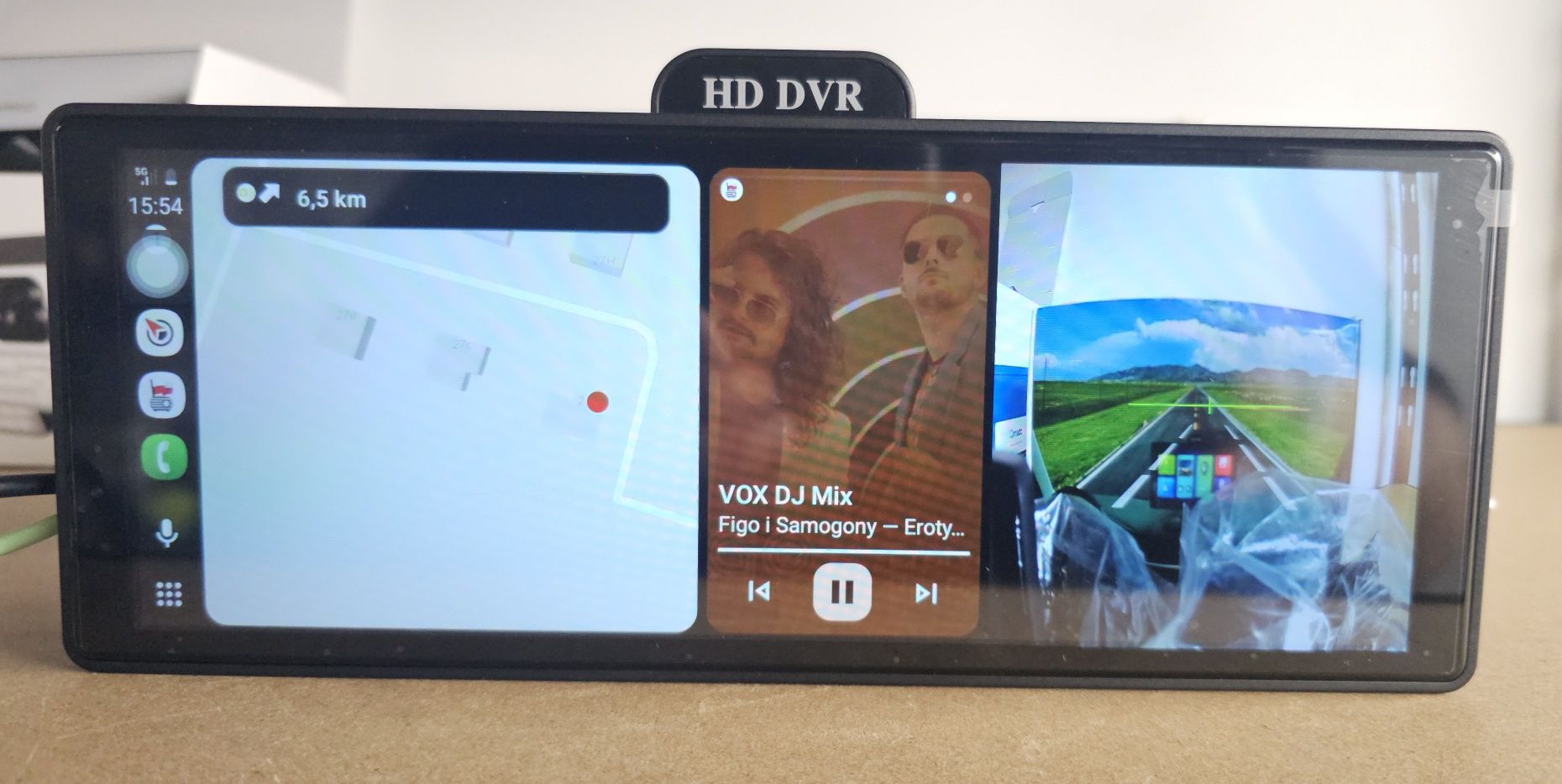 Multimedialna stacja Android Auto / Apple CarPlay z rejestratorem