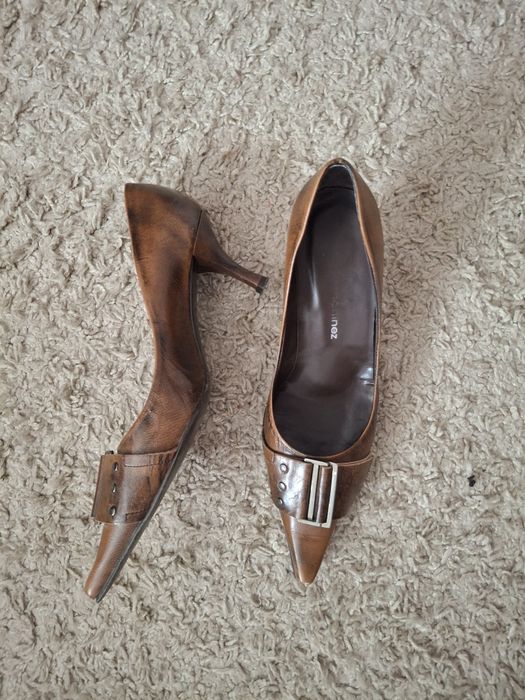 Туфли лодочки коричневые y2k