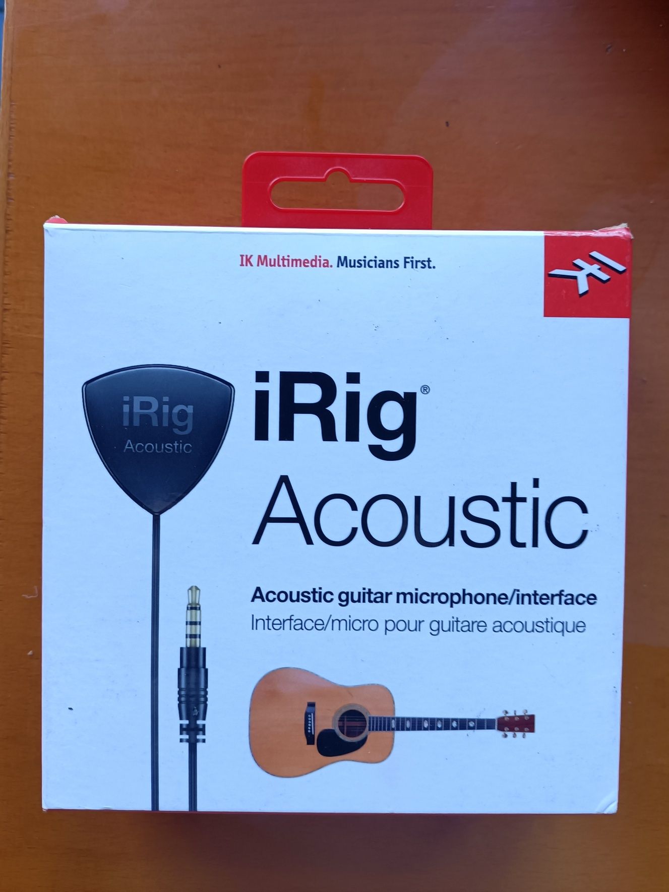Microfone Clip e Interface p/ Guitarra