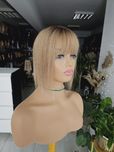 Topper uzupełnienie z włosów naturalnych mini Asia piaskowy blond 30cm