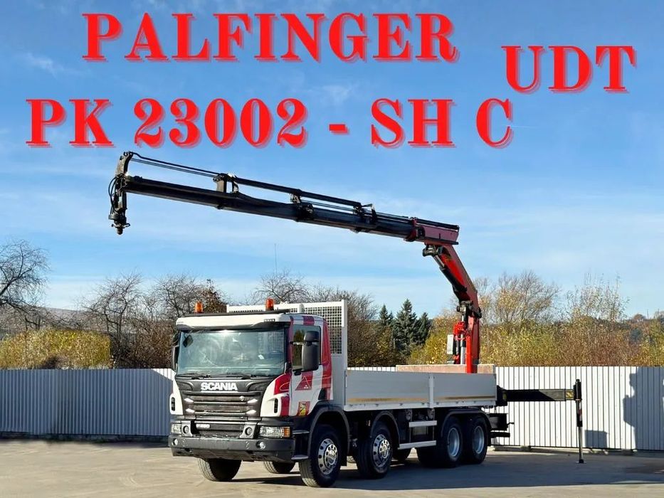 Scania P 450 * SKRZYNIA 6,90 m + PK 23002 - SH C + PILOT * 8x4 *STAN BDB