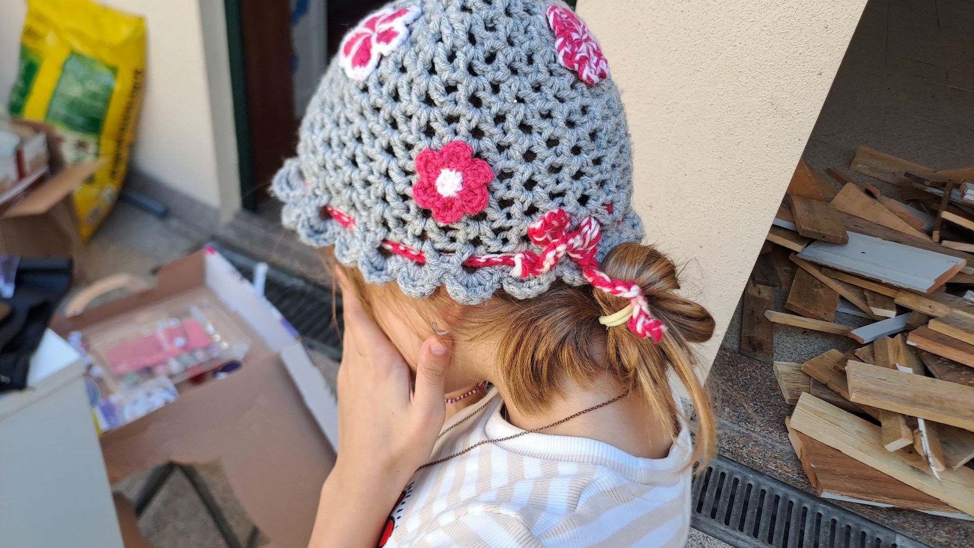 Conj gorro, mala e cachecol