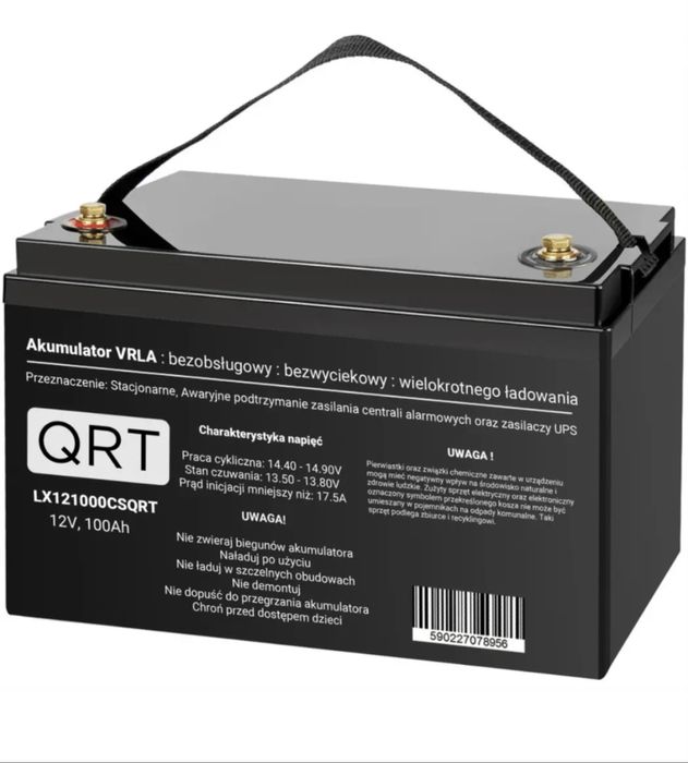 Акумуляторна батарея VRLA AGM 12V, 100Ah, LX121000QRT, QRT