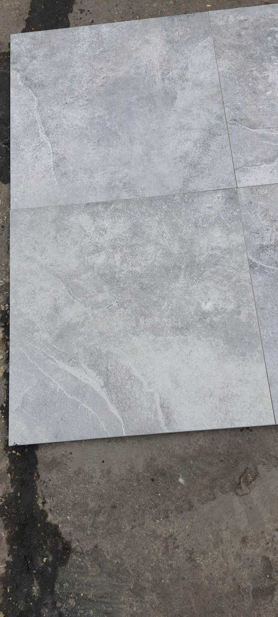 Płytki Tarasowe Podłogowe Gres Szare 20mm P. Grey 60x60 Grubasy