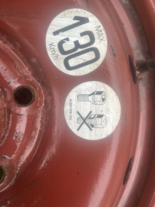 Koło Zapasowe Zapas Dojazdówka Renault Laguna III 5X114,3 185/65 16R