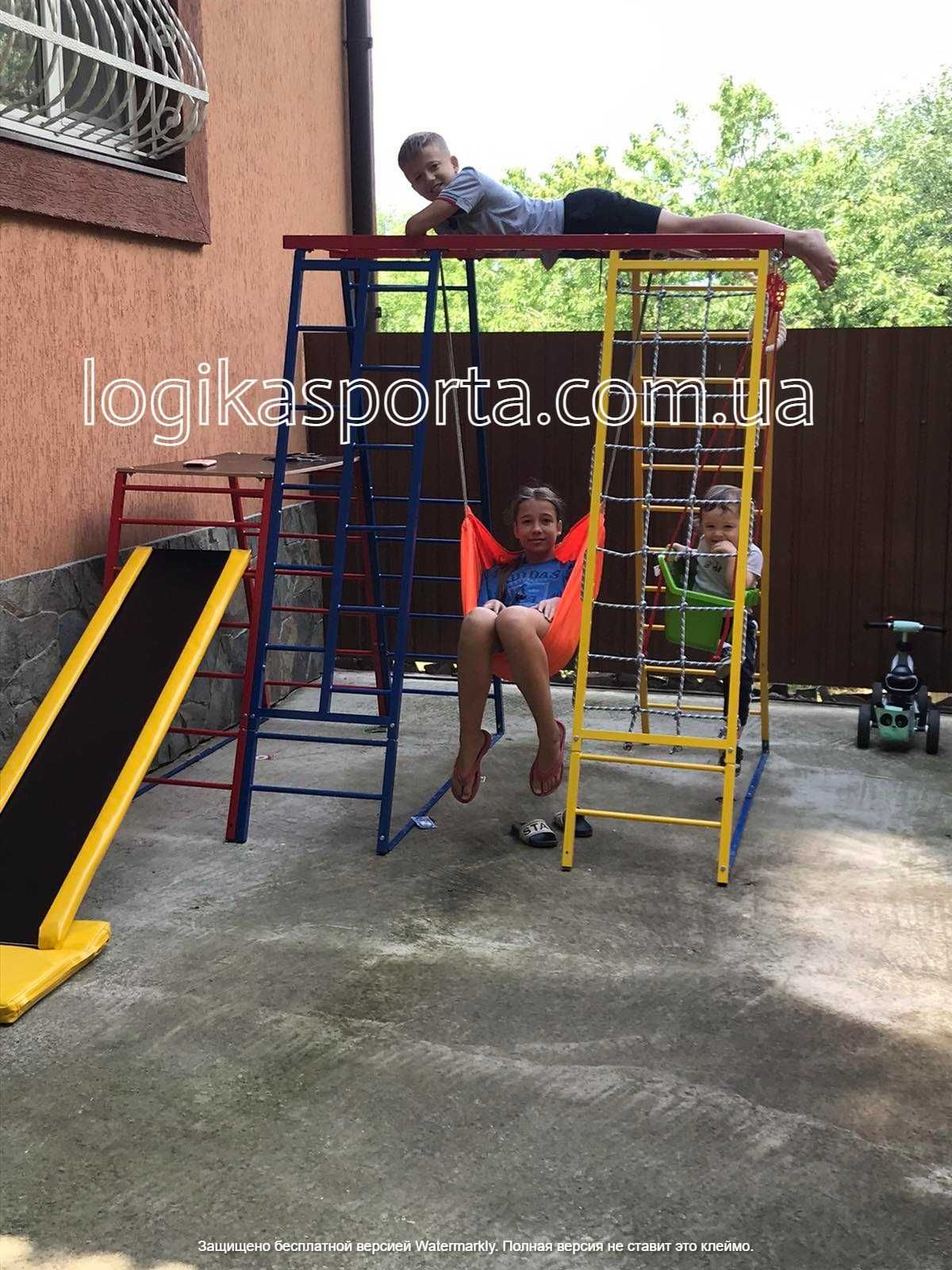 Детский спортивный комплекс, горка, домик, качели, Игровая площадка,