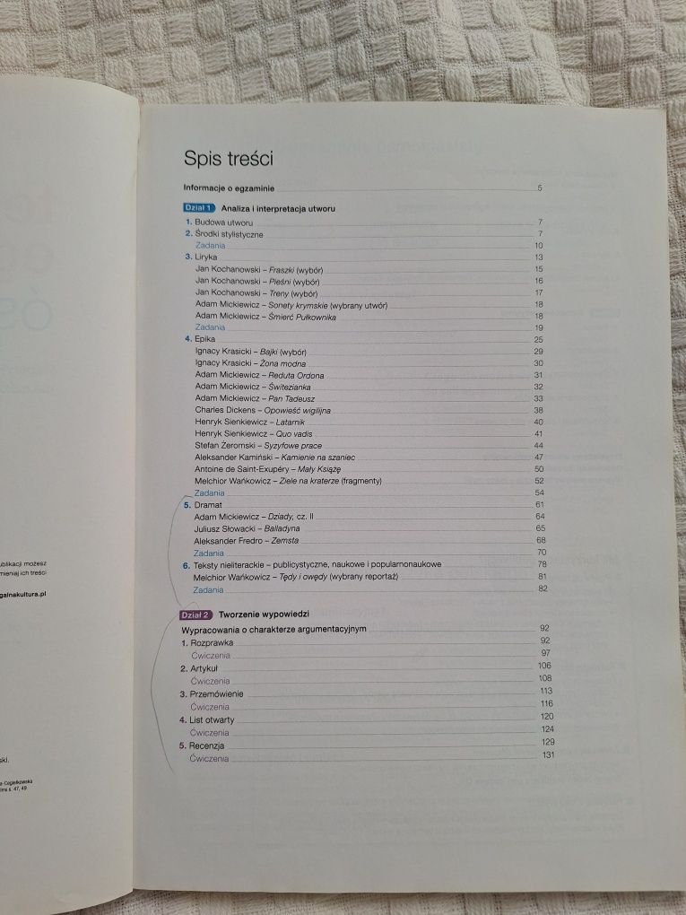 Teraz egzamin ósmoklasisty. Język polski – repetytorium Nowa era