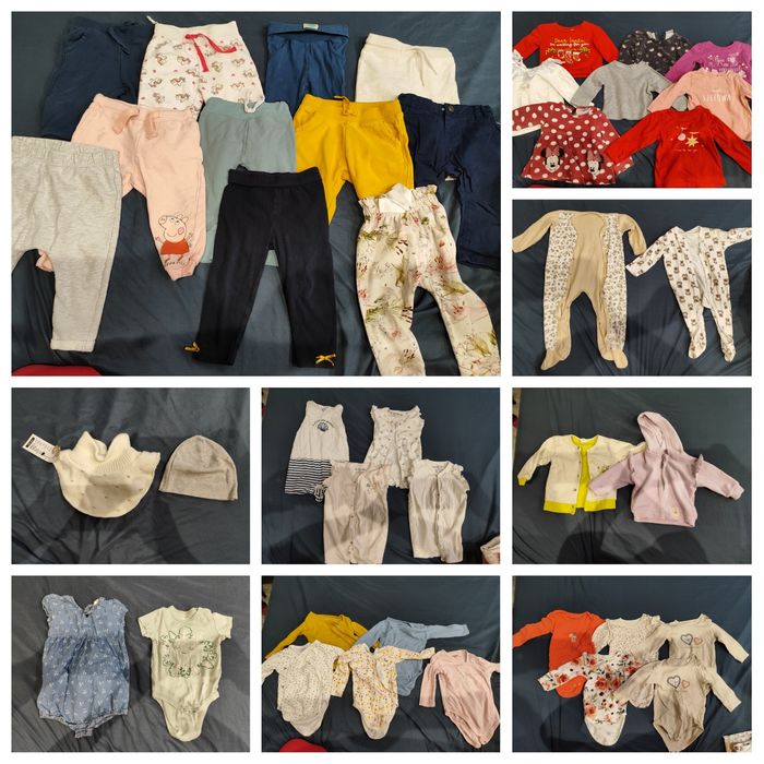 Giga paka ciuszków 74/80