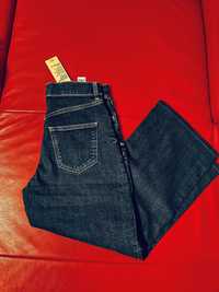 M&S jeansy slim wide jeansy dzwony flare