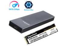 Dysk zewnętrzny SSD 256GB M.2 SATA NGFF / zestaw obudowa + dysk