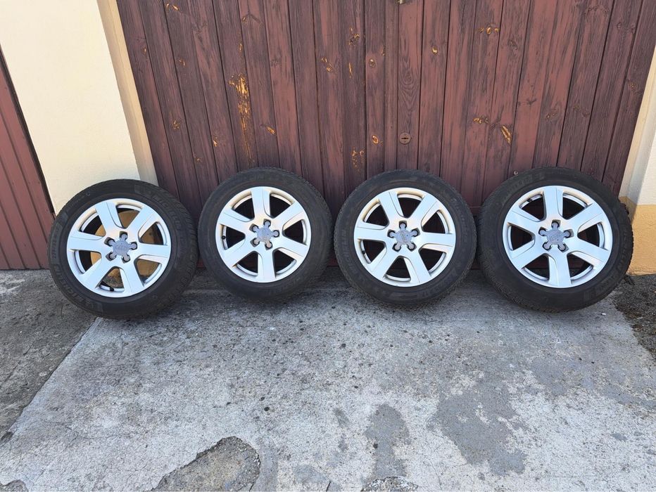 Kola Audi 17’ aluminiowe felgi Zimowe opony Michelin Alpin 6