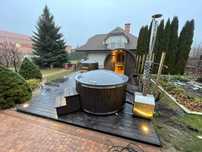 Sauna Ogrodowa 300 cm Spa Balia Jacuzzi Spa Basen Led